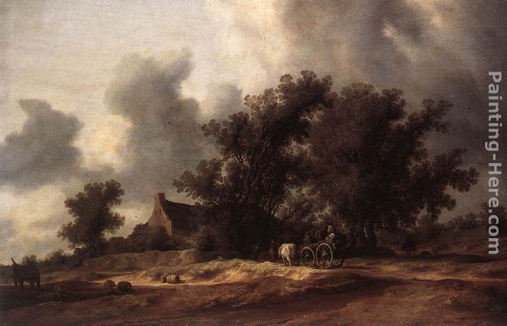 After the Rain painting - Salomon van Ruysdael After the Rain art painting